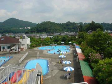 田代運動公園のプール俯瞰
