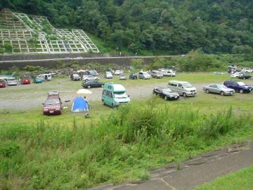 中津川の河原