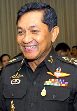 Thailand's Army Commander-in-Chief Gen. Sondhi Boonyaratkalin（59）